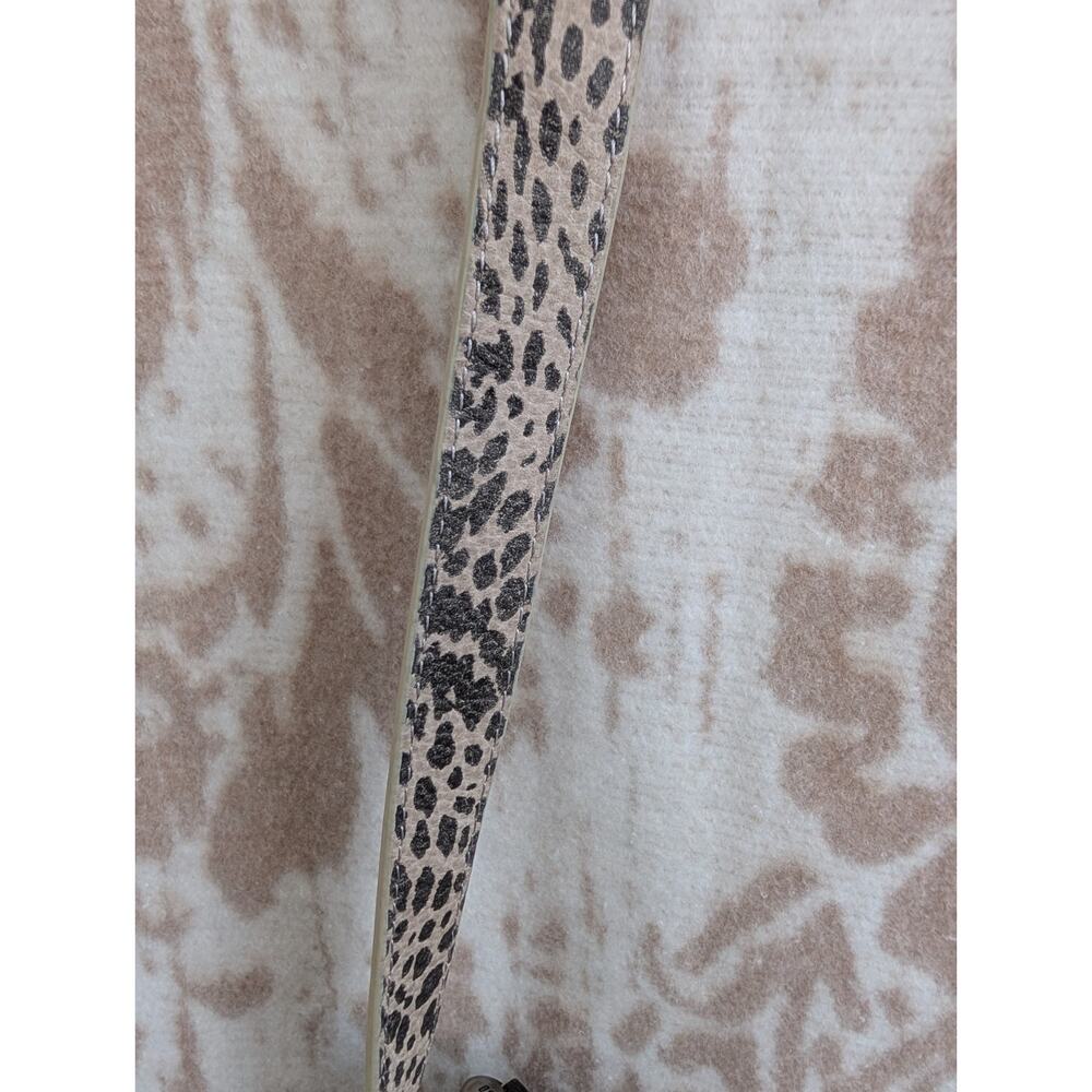 Hobo Brand Adjustable Crossbody Or Shoulder Bag 100% Animal Print Suede Leather - Picture 6 of 12